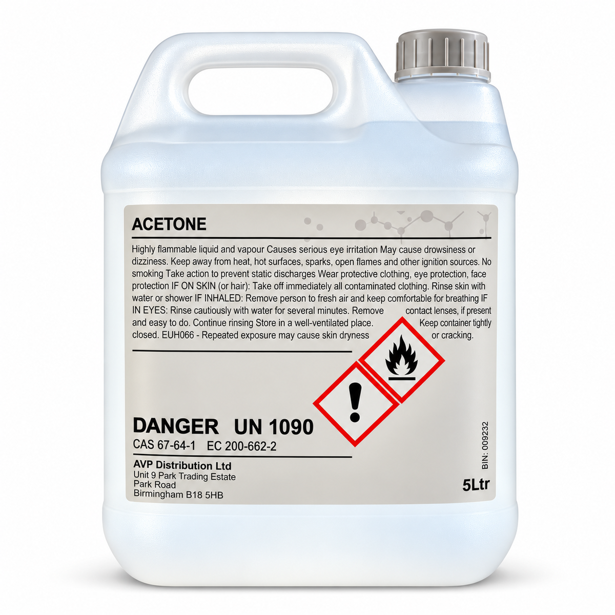 Acetone 5L Gallon