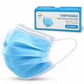 Face Mask 3ply Blue - Box of 50